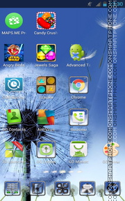 Dandelion as Samsung Galaxy theme screenshot
