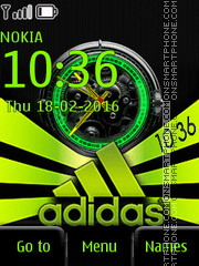 Adidas theme screenshot