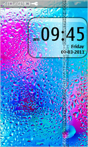 Drops Glass theme screenshot
