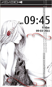 Romantic Girl theme screenshot