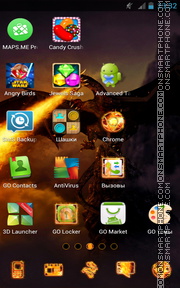 Dragon Fire 02 theme screenshot