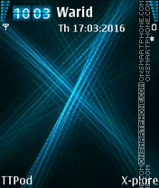 Blue Rays theme screenshot