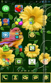 Spring Flowers 16 theme screenshot