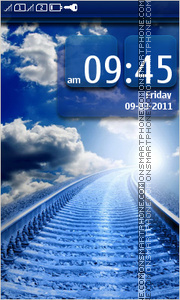 Road in clouds theme screenshot
