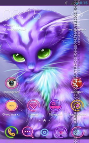 Colorful Kitty theme screenshot