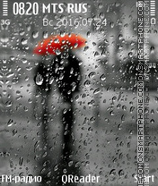 Rain theme screenshot
