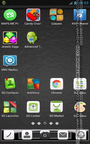 Black Texture 01 theme screenshot