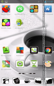 Coffee White theme screenshot