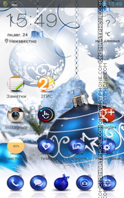 Christmas Balls 06 theme screenshot