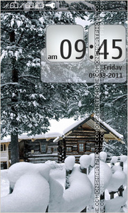 House in snow theme screenshot