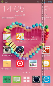 Matches Heart theme screenshot