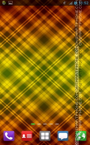 Colorful Golden Pattern theme screenshot