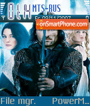 Lotr theme screenshot
