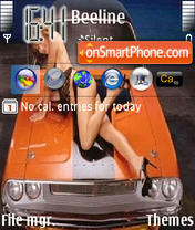 Sexy Car theme screenshot