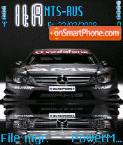 Animated Mercedes DTM theme screenshot