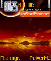 Animated Sunset theme screenshot