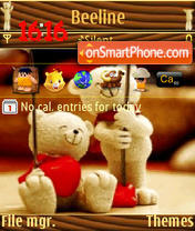 Teddy bear v2 s60v3 theme screenshot
