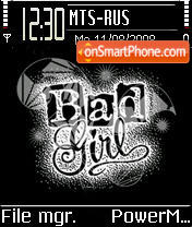 Bad Girl theme screenshot