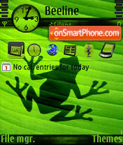 Frog shadow s60v3 theme screenshot