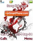 Red Guitar theme screenshot