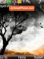 Tree And Moon theme screenshot