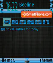 Black s60v3 theme screenshot
