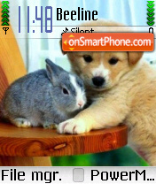 Bunny and Dog theme screenshot