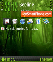 Forest Green icons FP1 theme screenshot