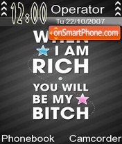 When i m rich theme screenshot
