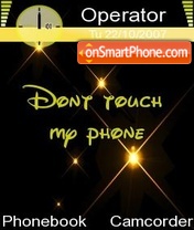 Dont Touch theme screenshot