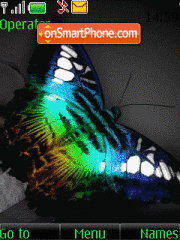Green Butterfly theme screenshot