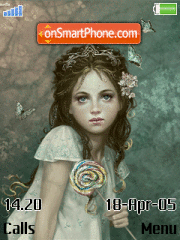 Little girl theme screenshot
