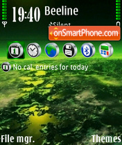 Green planet theme screenshot