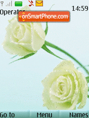Roses animated theme screenshot