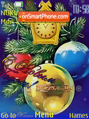 New Year animated, flash 2.0 theme screenshot