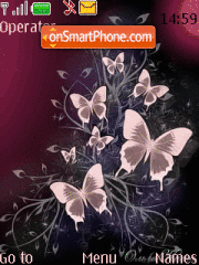 Butterfly animated theme screenshot