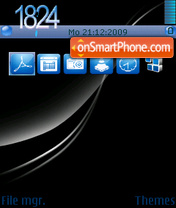 Iphone Blue 01 theme screenshot