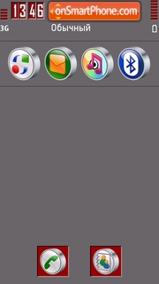 Red Gray Bold 01 theme screenshot