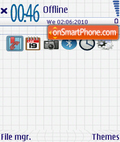 White board theme screenshot