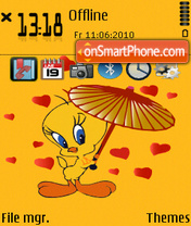 Lovely Tweety theme screenshot