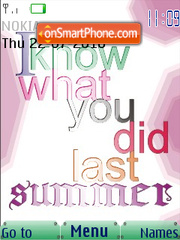 I Know What You Did Last Summer SWF theme screenshot
