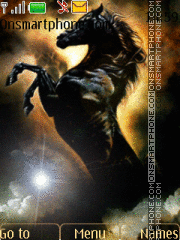 Black horses theme screenshot