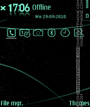 Star sky theme screenshot