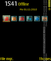 Black&Yellow theme screenshot