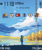 Painting Outlook theme screenshot