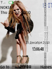 Avril Lavigne theme screenshot