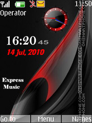 S-s abstraction clock theme screenshot