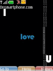 Animated Love Words theme screenshot