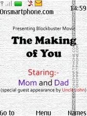 Making of You theme screenshot