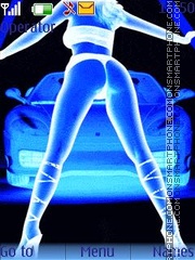 Animated Dancing Girl with car theme screenshot